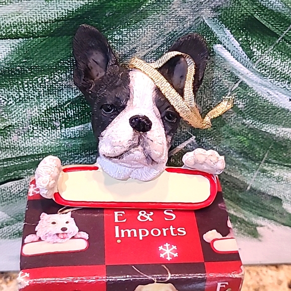 Boston Terrier Ornament for Personalizable NIB - Picture 1 of 2